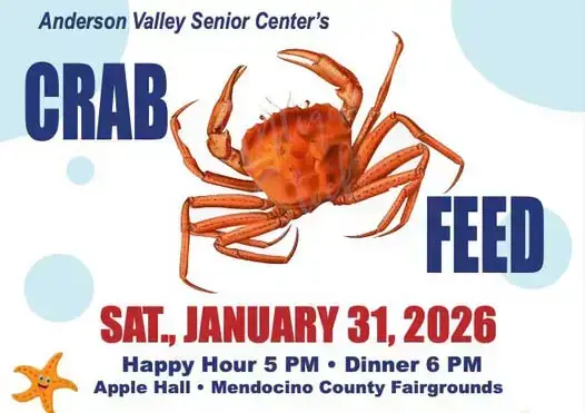 Anderson Valley Crab Feed flyer