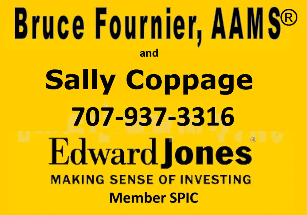 image of Bruce Fournier & Sally Coppage of Edward Jones Business Card